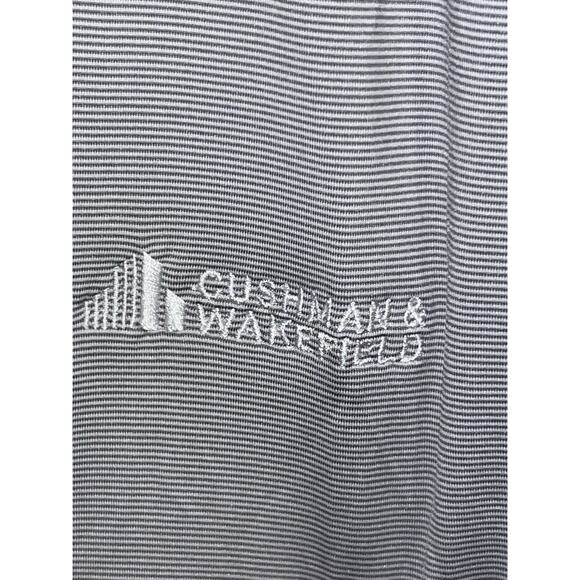 Stitch Scout 1/4 Zip Pullover Golf Jacket Men's L Gray NWT Logo Striped - Picture 9 of 10